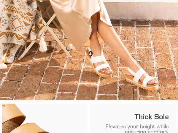 DREAM PAIRS Women's Orthopedic Arch Support Platform Sandals Comfortable Cork Sole Low Wedges Sandals Flatform Summer Dress Shoes Cute Buckle Wedges for Beach