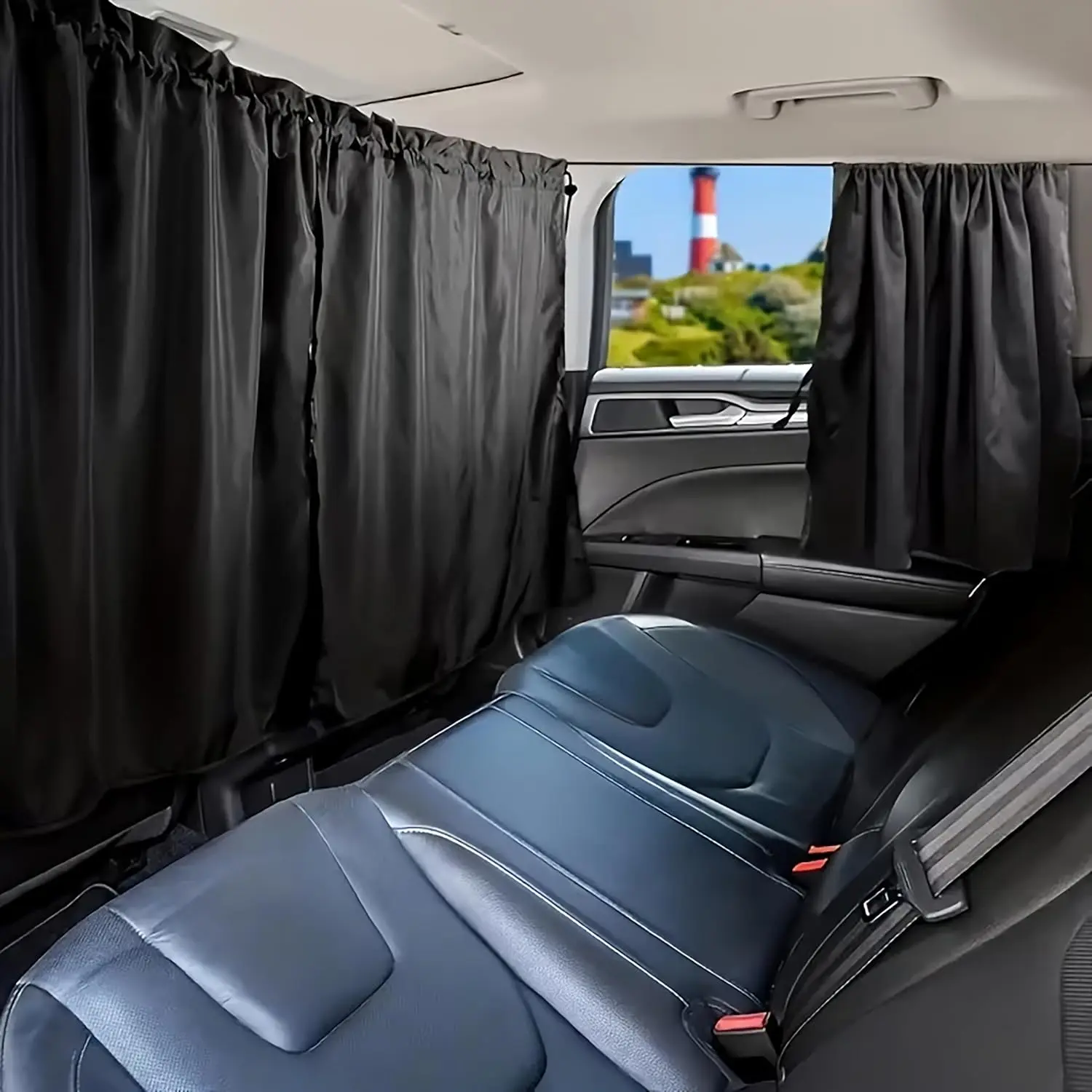 Privacy Curtain Set, Car Privacy Curtain, Wide Sedan SUV Accessories for Kids Baby Travel Camping Nap Sleeping