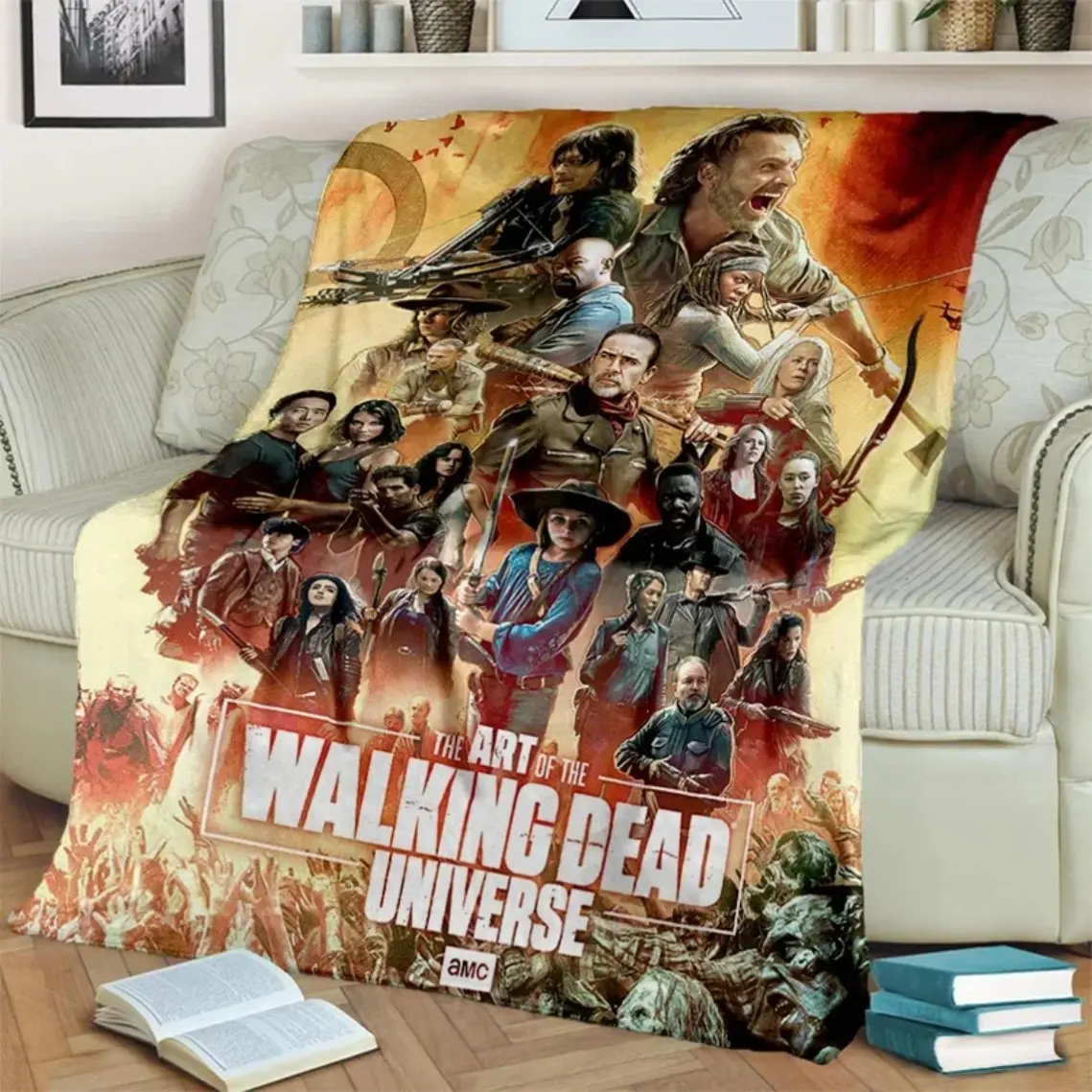 3D Horror TV The Walking Dead Blanket,Soft Throw Blanket for Home Bedroom Bed Sofa Picnic Travel Office Cover Blanket Kids  Warm Haven Textiles