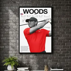 [ SPORT UNFRAMED - SALE UP TO 45% ] Tiger Woods - Hardline Series Golf Sports Poster