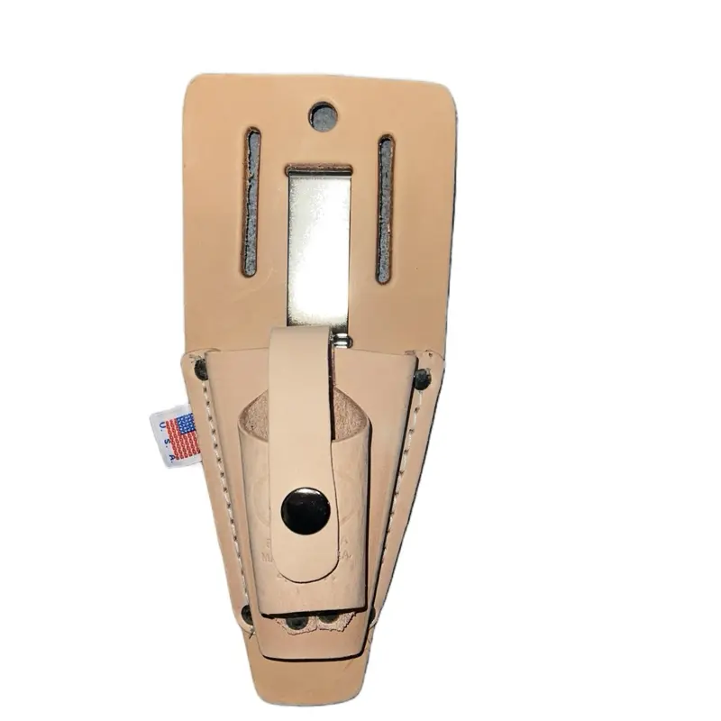 USA-Made Leather Pliers Holder Tool with Secure Storage Clip, American Flag Authenticity Tag, Premium Quality Origin Craftsmanship, Ideal for Hand Tool Organization, American Leather