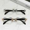 Unisex Rimless Glasses with Diamond Cut Edges, High Definition Lenses for Fashion, Street Style & Daily Use