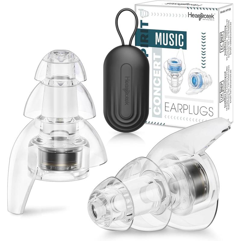 Concert Earplugs, Soft Silicone Hi-Fi Spirit Noise Reduction Mic Plugs ...