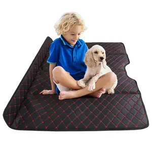 Premium PU Leather Car Travel Mattress - Non-Inflatable Folding Back Seat Bed for Sedan SUV Truck UK