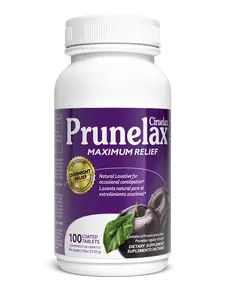 Prunelax Maximum Relief Tablets for Occasional Constipation - Coated Tablets with Natural Senna & Dried Prune Extracts for Gentle Overnight Relief