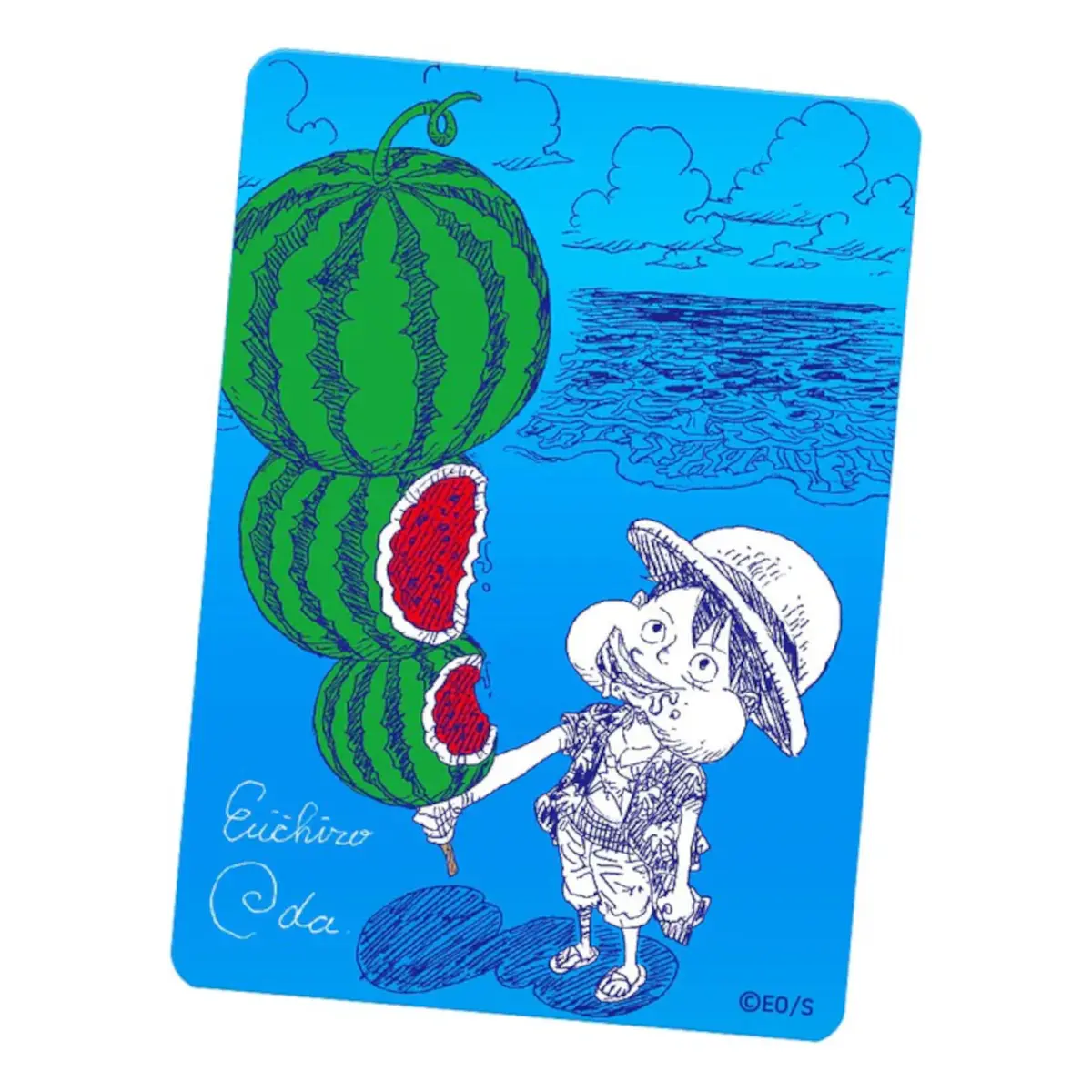 [JP] Watermelon Luffy Metakira Card PROMO - Shueisha NatsuComi Summer Comics Fair - Japanese