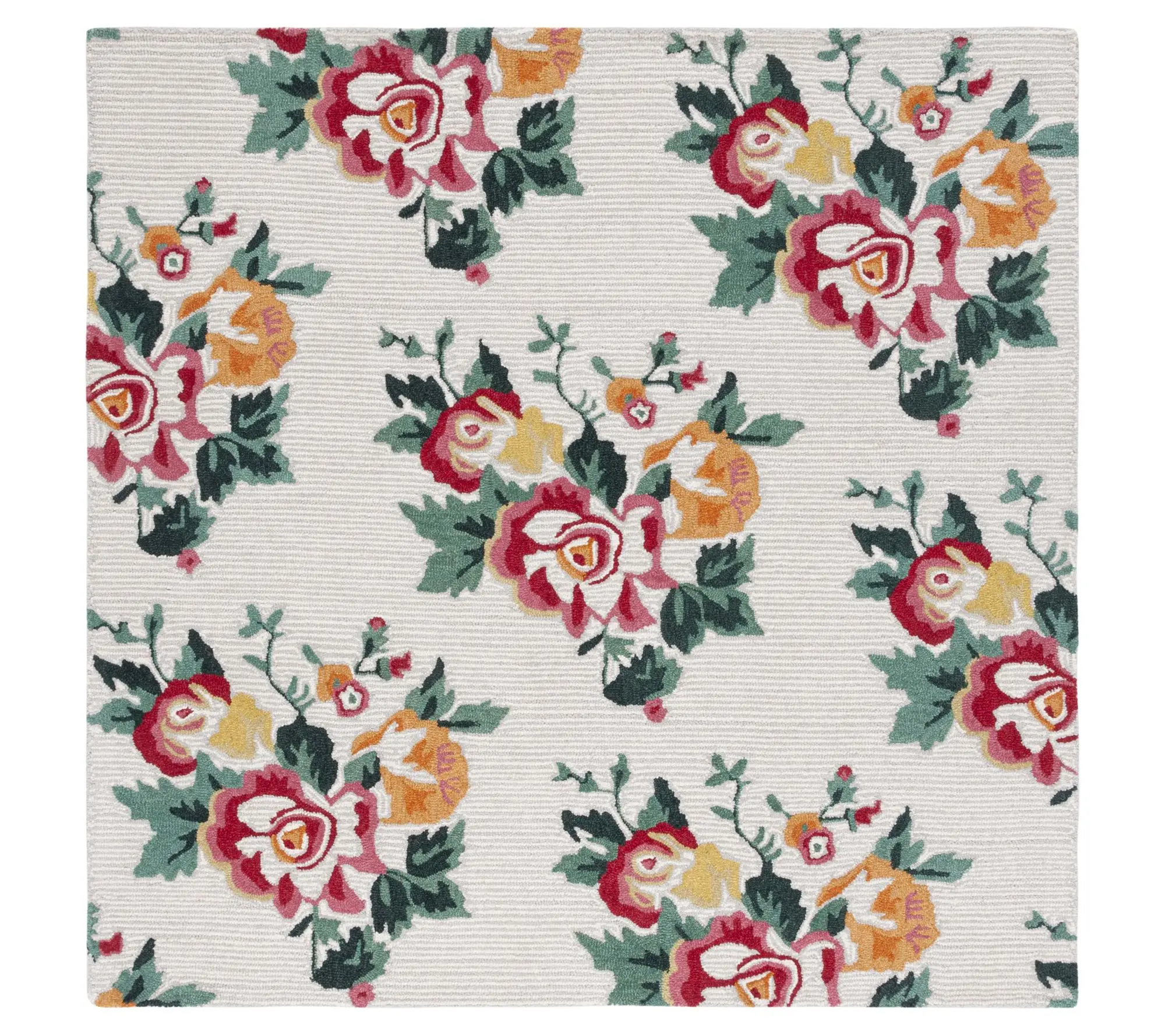 Safavieh Ruby Petals 6' x 6' Square Hand TuftedWool Rug