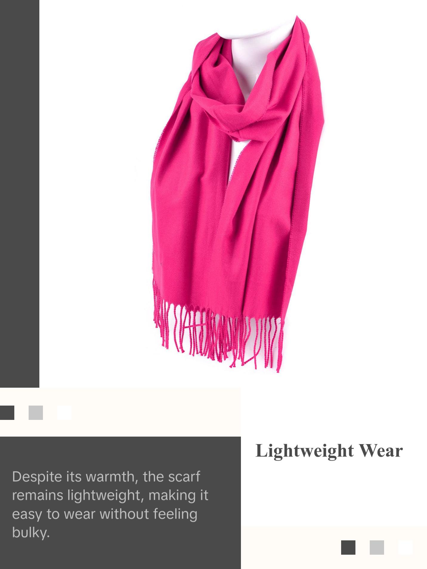 Unisex Solid Color Acrylic Scarves