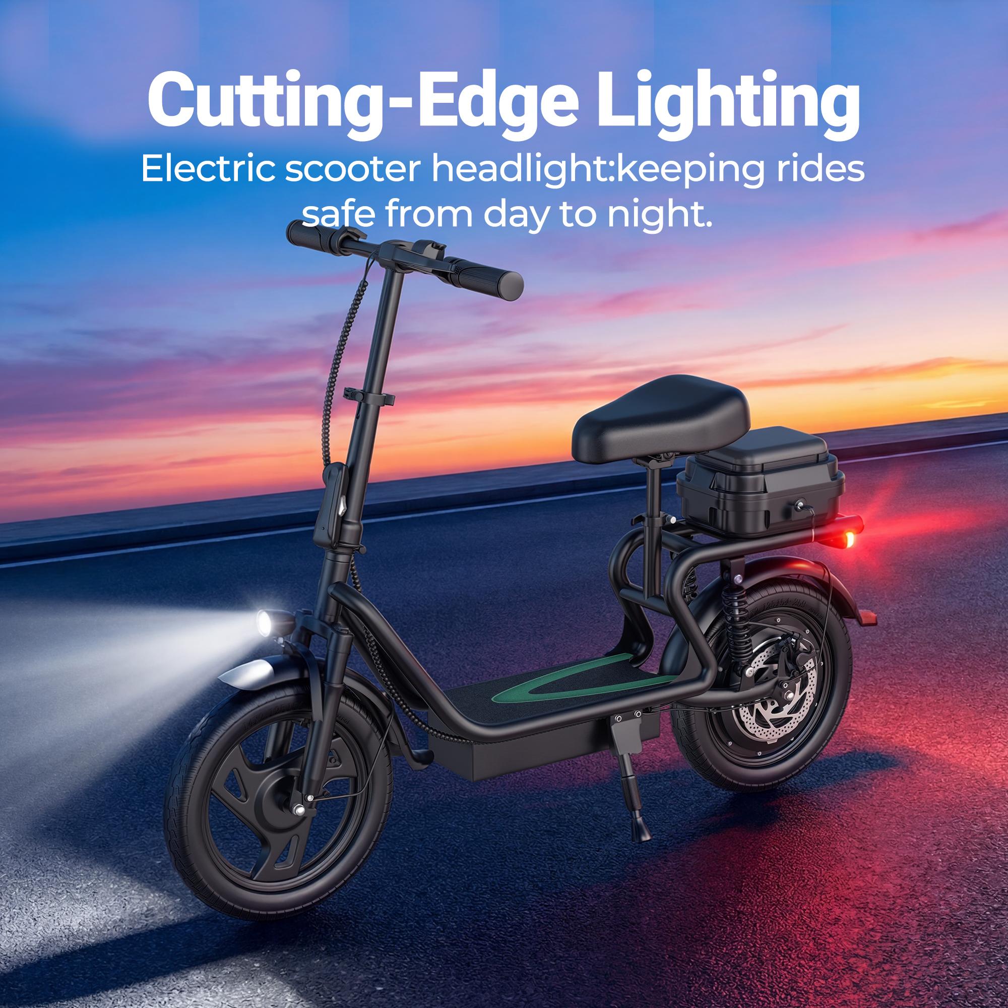 500W Electric Scooter with Seat & Storage – 22MPH, Foldable for Adults & Kids, Perfect for Family Rides ‍‍
