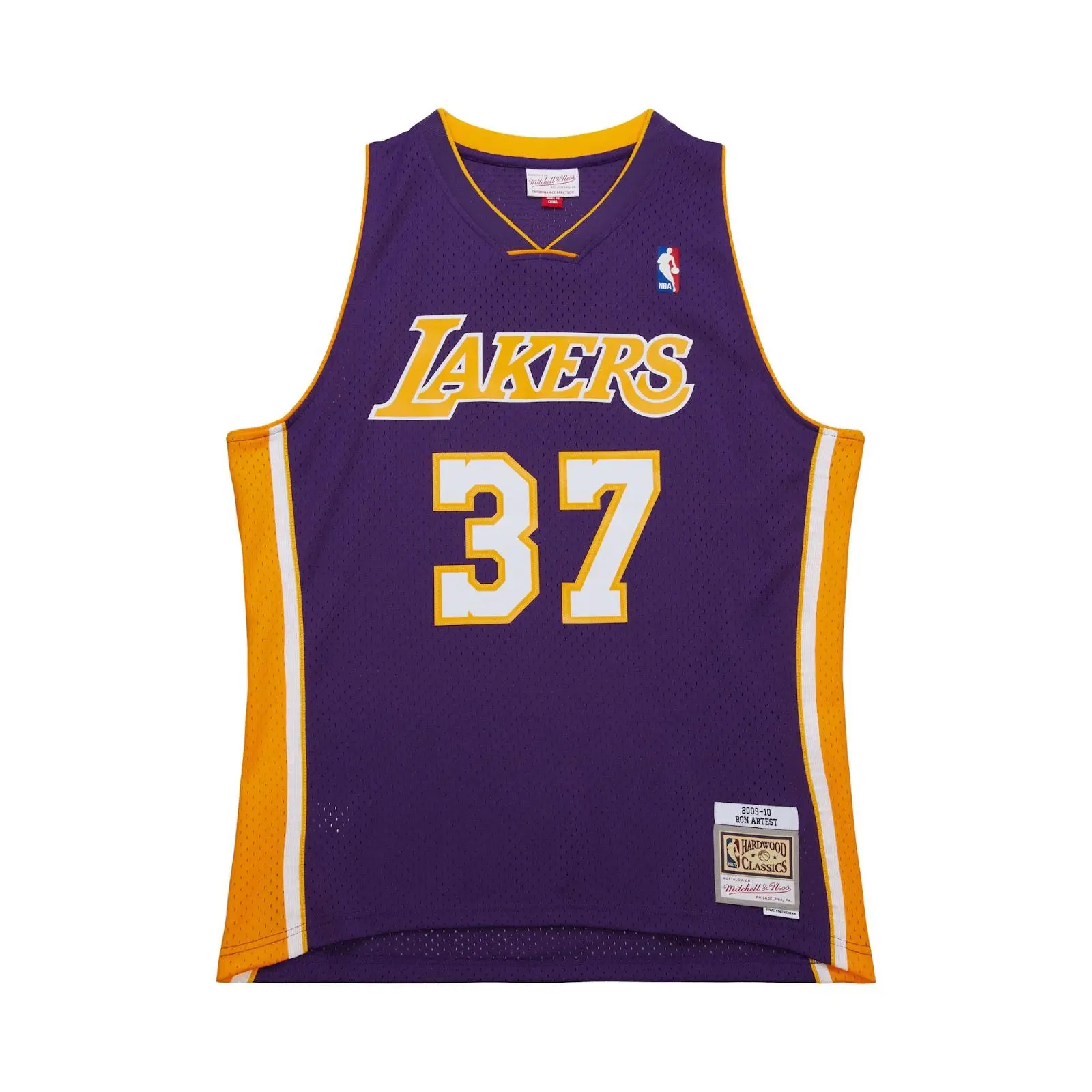Ron Artest Los Angeles Lakers 2009-10 Purple Swingman Jersey NBA Throwback Basketball Hardwood Classics Fan Gear Mitchell & Ness