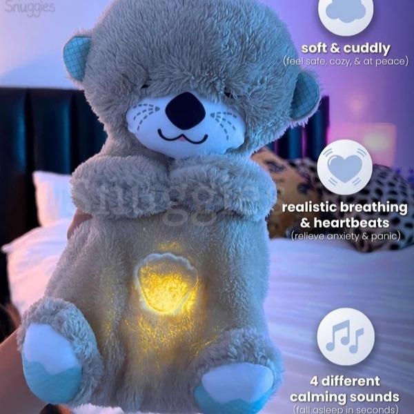 Breathing Otter Original - MultipleModes-Soothe'n Snuggle Otter -Music Lights &Breathing-Arrily Anxiety Relief Otter-Pet Toy Dog  Cat toys