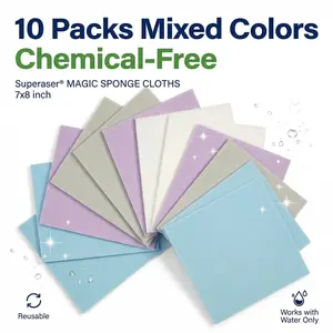 clean cloth.Superaser Magic Sponge Cloths ECO Friendly Absorbent Cleaning Cloth for Kitchen House Cleaning