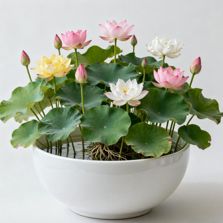Mixed Color Bonsai Lotus Seeds - Water Lily Plant Seeds for Ornamental Ponds and Home Planting Easy to grow