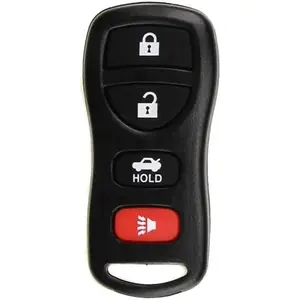4 Button Keyless Entry Remote Replacement for Nissan 350Z, Altima, Armada, Maxima, Murano, Pathfinder, Sentra, Versa, Quest/ Infiniti EX35, FX35, FX45, G35, I35, QX56 2002 - 2017 FCC ID: KBRASTU15