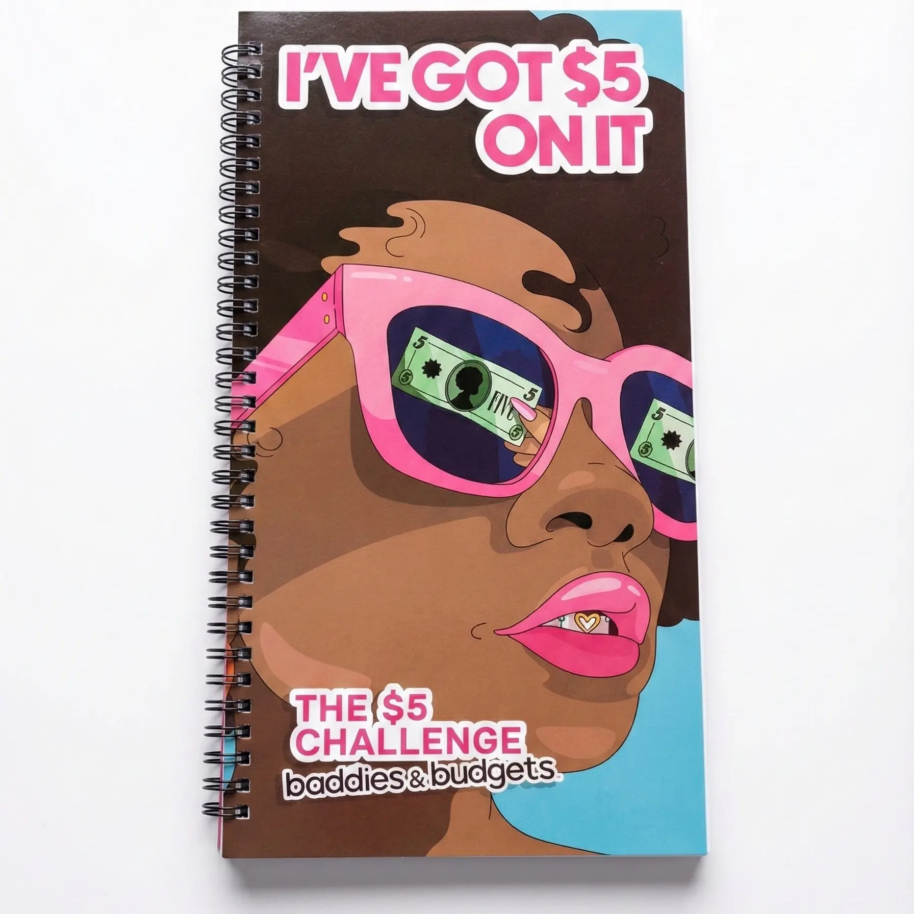 $5 On It Personal Organiser Savings Planner, $600 Savings Goal Tracker, Office Stationery & Supplies for Budget Planning