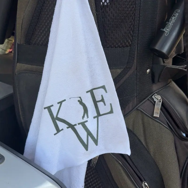 Custom Golf Towels with Monogram Design for Personalized Golfing Experience