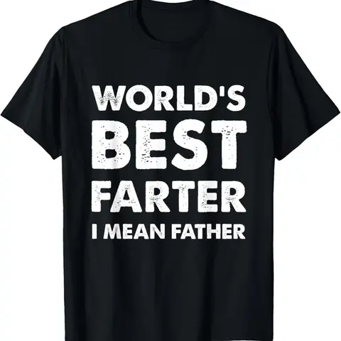 [100% Cotton] Father's Day Retro World's Best Farter Dad Joke T-Shirt Premium Cotton Apparel Fathersdaygift Graphic Tees Men graphic tee Streetwear