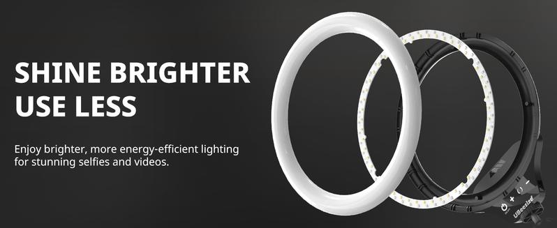 UBeesize 10" Selfie Ring Light with Bluetooth Tripod & Phone Holder Dimmable LED Light for Makeup TikTok YouTube Live Streaming Compatible with iPhone & Android
