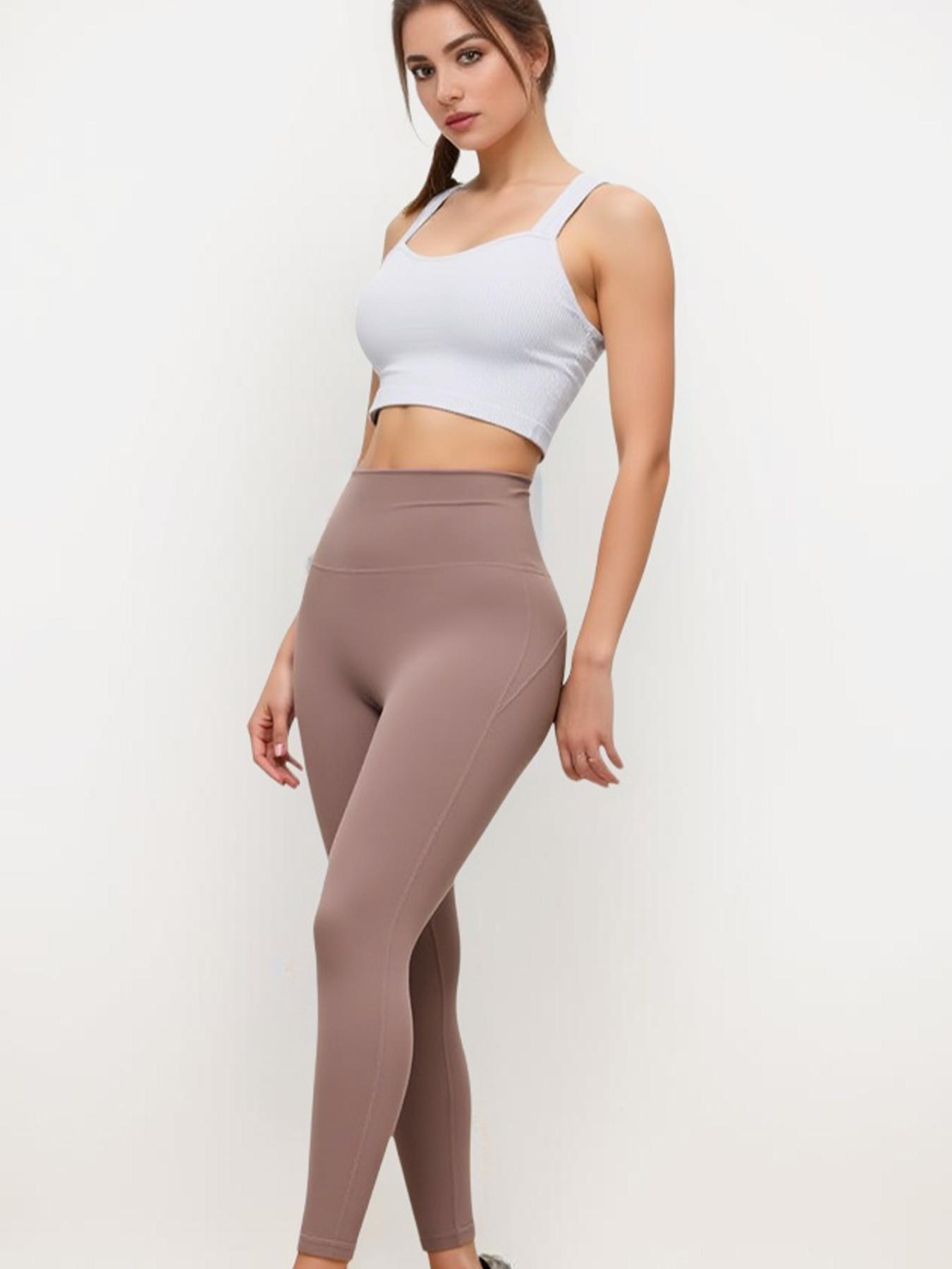 SUOVADUN YFYJK001 Women's High-Waist Seamless Yoga Leggings with Pocket Quick Dry Stretchy Activewear Pants for Fitness Training Breathable Sporty Bottoms Moisture Wicking Hip Lift Available