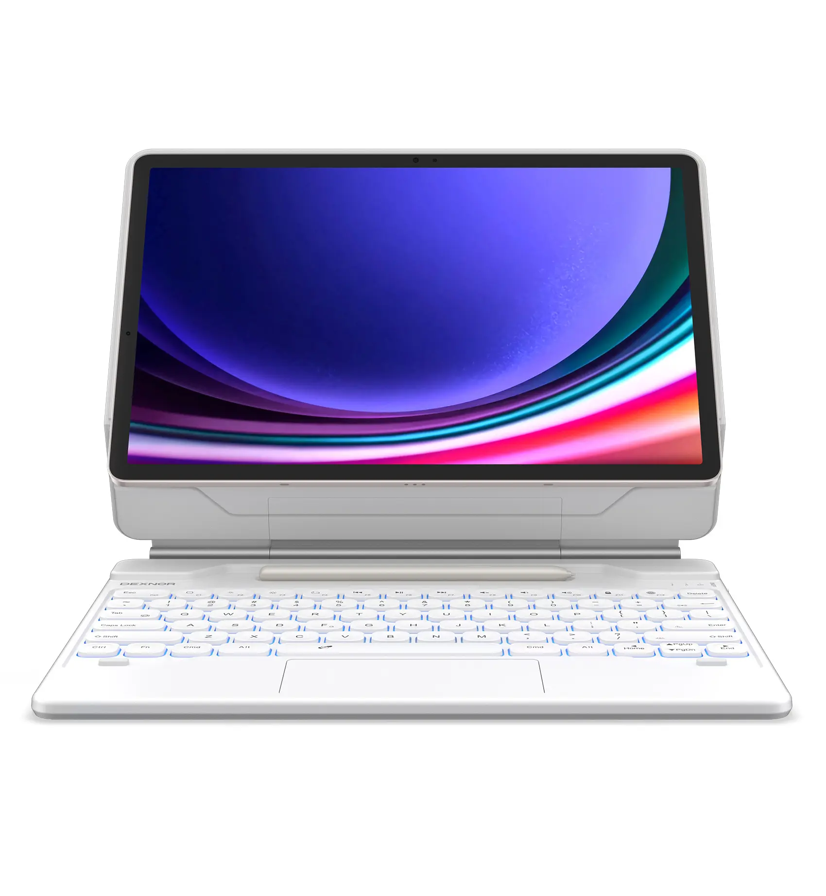 Dexnor for Samsung Galaxy Tab S10+ Plus/S9+ Plus/S9 FE+ Plus/S8+ Plus/S7+ Plus/S7 FE Case with Keyboard 12.4" Floating Cantilever Magnetic Stand Multi-Touch Trackpad Backlit S Pen Holder
