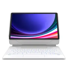 Dexnor for Samsung Galaxy Tab S10+ Plus/S9+ Plus/S9 FE+ Plus/S8+ Plus/S7+ Plus/S7 FE Case with Keyboard 12.4" Floating Cantilever Magnetic Stand Multi-Touch Trackpad Backlit S Pen Holder