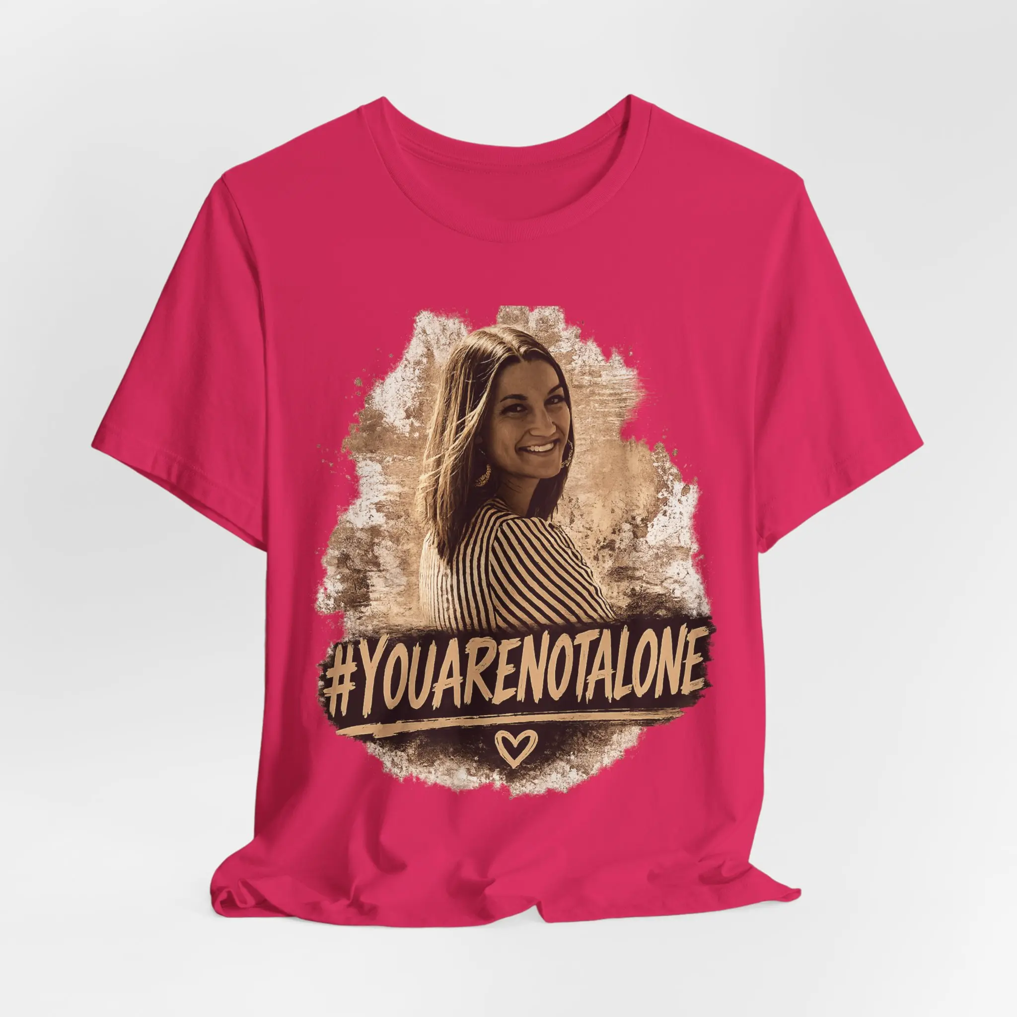 Lindsay Clancy You Are Not Alone mental health tee | Awareness T-Shirt Cotton Sleeve Breathable Fit