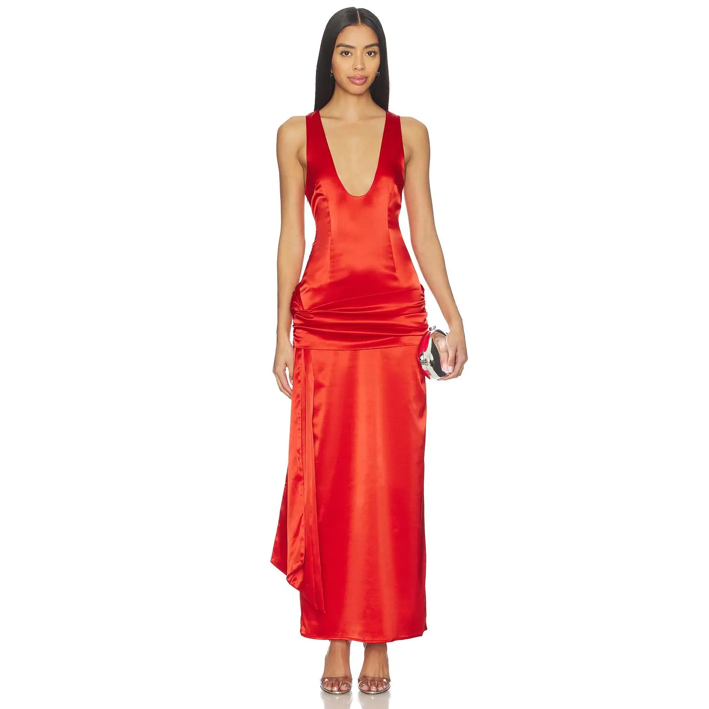 superdown Dempsey Maxi Dress in Cherry Red