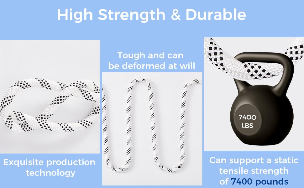 1/2 Inch 100/150/200ft Double Braided Polyester Arborist Rope Heavy Duty Nylon for Anchor Tree Work Cargo Pulling Sailing 1/2 Inch 100/150/200ft Double Braided Polyester Arborist Rope Heavy Duty Nylon for Anchor Tree Work Cargo Pulling Sailing