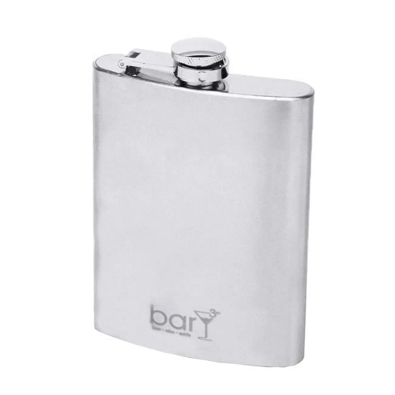 8 oz Stainless Steel Flask - Silver