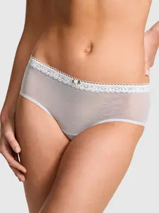 PINK Mesh Lace Cheeky Panty