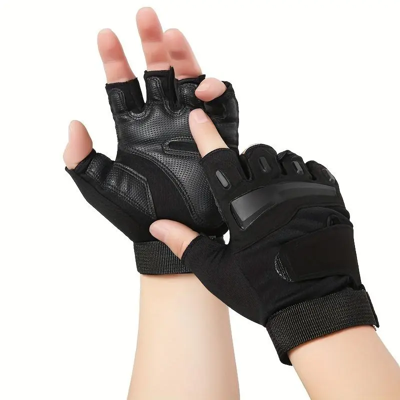 Anti-Slip Gym Gloves 1 Pair Half Finger Breathable for Men Women Fitness Cycling Outdoor Sports Unisex Secure Grip Band Athletic Accessory Workout Accessories