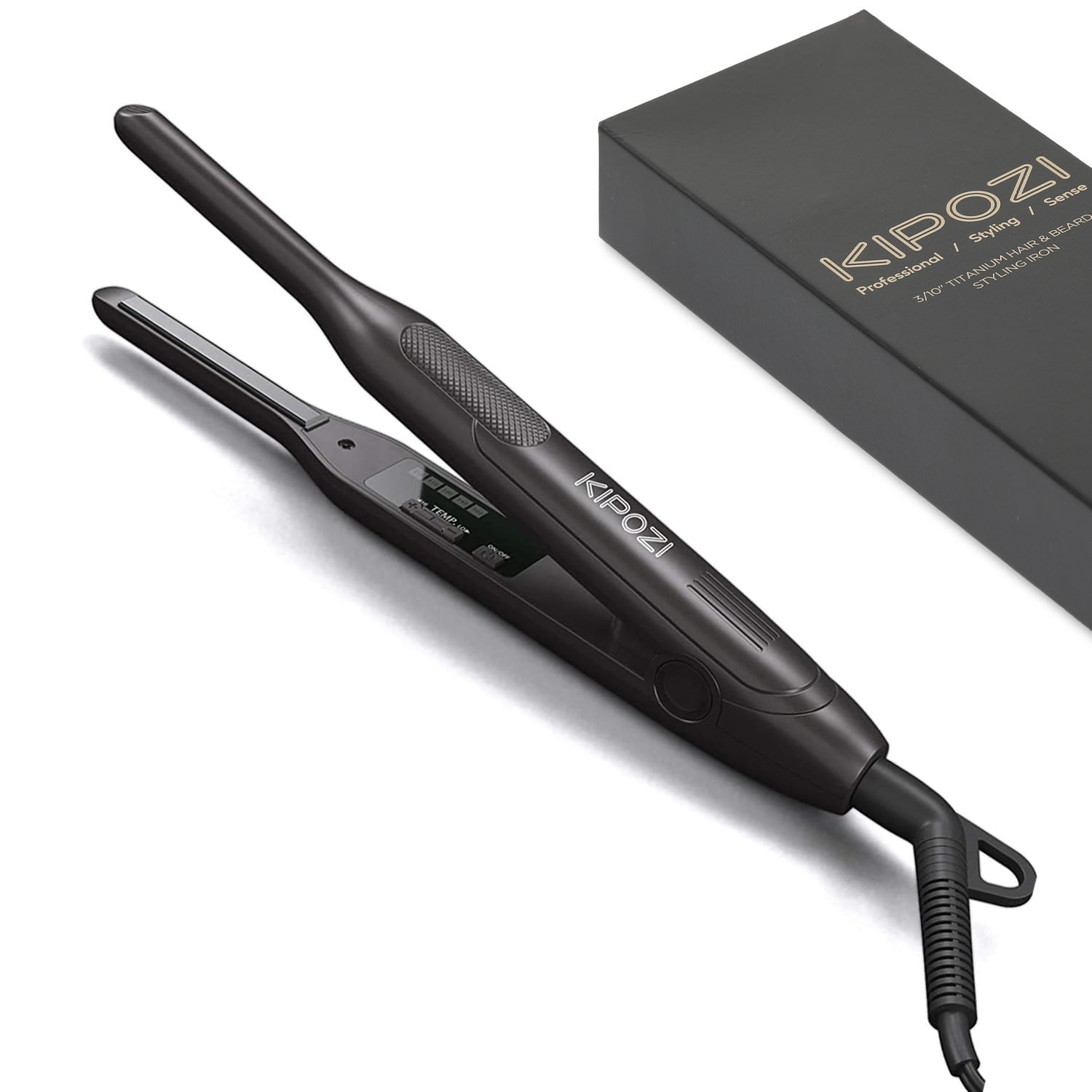 PRO Hair Duo 0.3" Titanium Mini 2-in-1 Flat Iron & hair styling tools curling irons Travel-Small Pixie Cuts & Frizz Cordless Straightener Straightening Comb Heatless Curler straightener