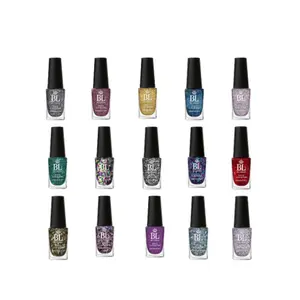 BEL London Glitter Nail Lacquer – 71-85 Shades, Quick-Dry, Long-Lasting, Chip-Resistant, Wide Brush