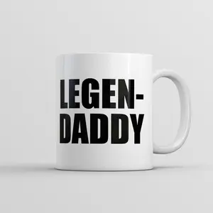 Legendaddy Mug Funny Sarcastic Fathers Day Novelty Coffee Cup - 11oz Funny Coffee Mugs Ceramic Printed Drinkware Cup