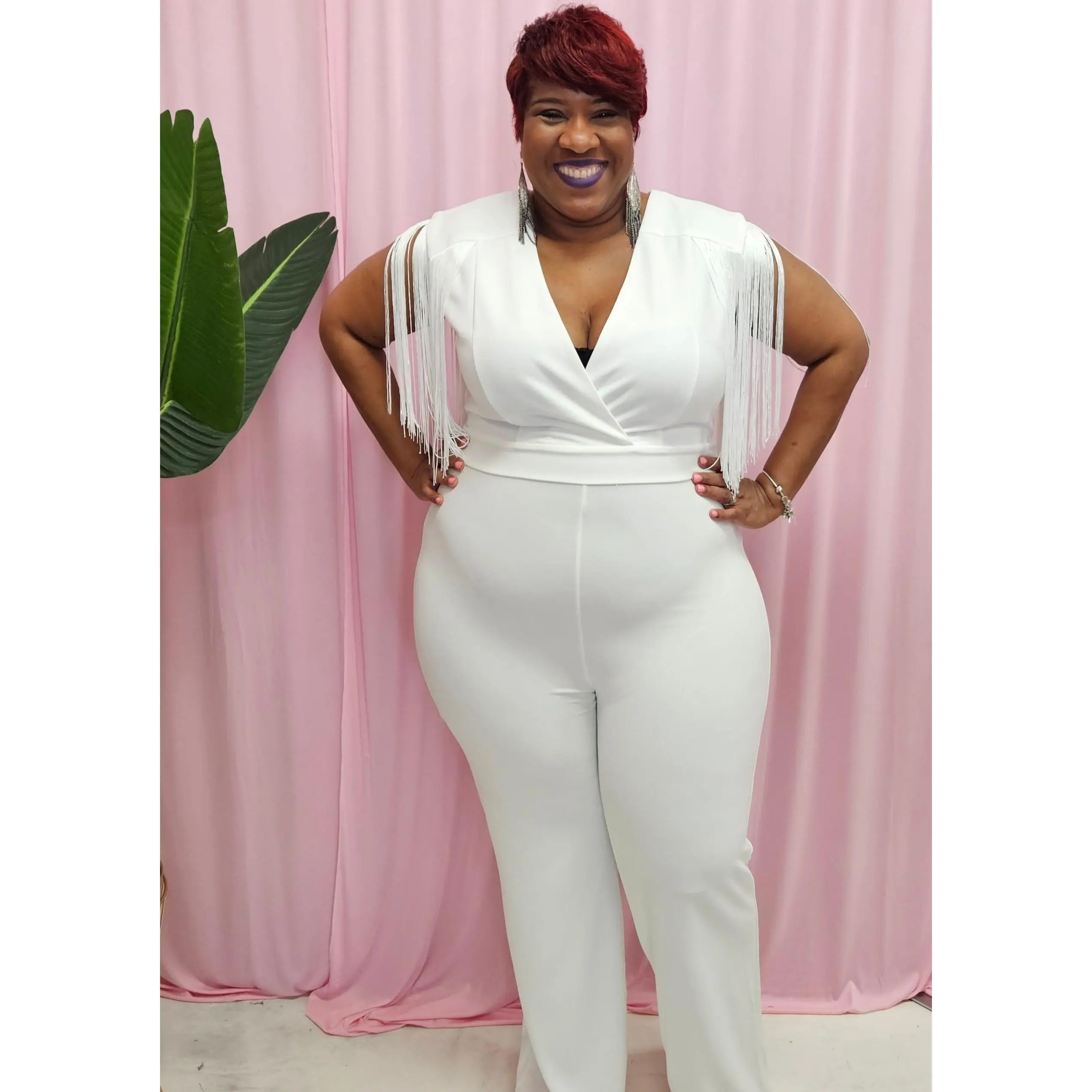 Classy Fringe Jumpsuit