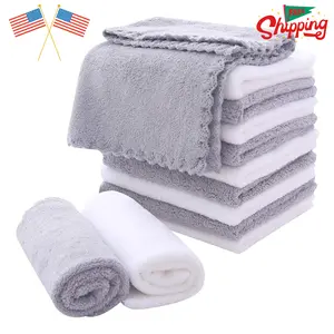 Microfiber Facial Cloths Fast Drying Washcloth 12 Pack