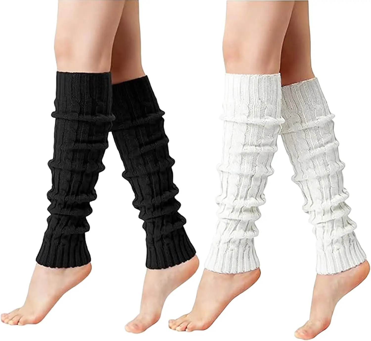 2 Pcs Leg Warmers Y2k, Leg Warmers, Y2k Accessories, Cute Kawaii Cream Legwarmers for Women Winter