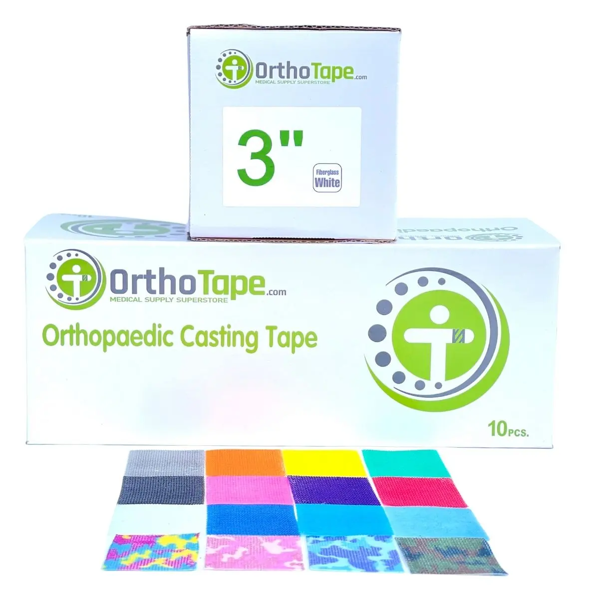 3 INCH OrthoTape Premium Fiberglass Cast Tape |10 ROLL BOX| 3 INCH OrthoTape Premium Fiberglass Cast Tape |10 ROLL BOX|