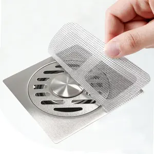 10 Pack Disposable Shower Drain Hair Catcher Stickers – Floor Drain Filter Covers for Shower, Tub, Sink, Bathroom & Kitchen