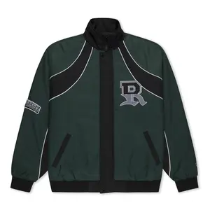 RIPNDIP Athletics Race Jacket (Hunter Green / Black)