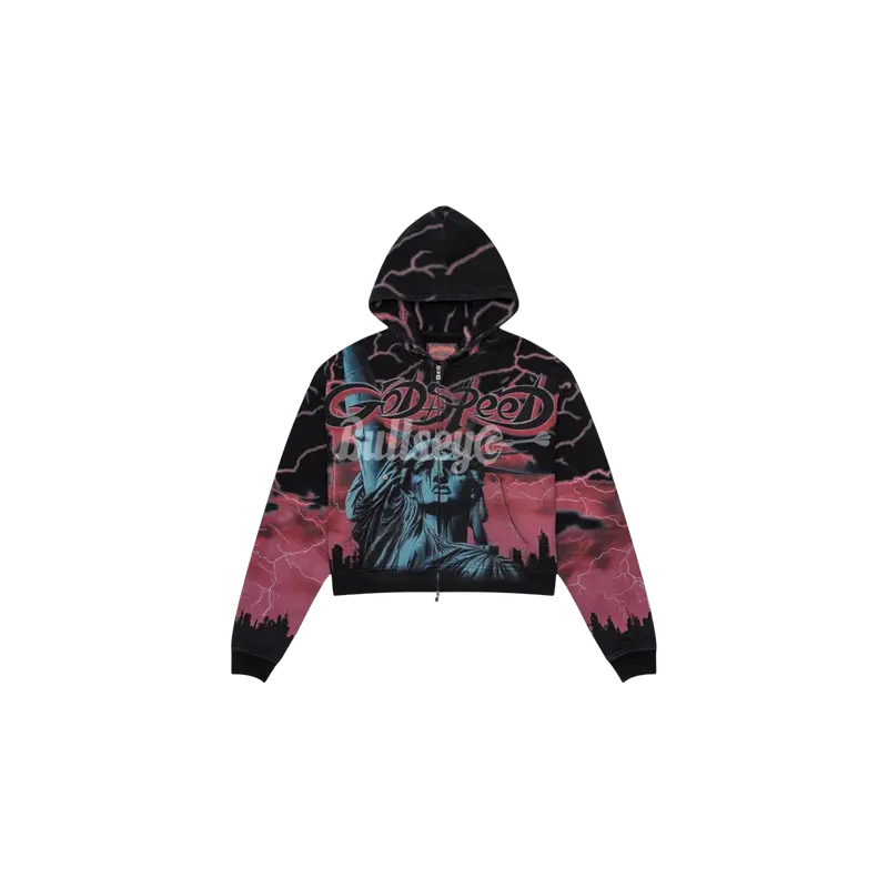 Godspeed Red Voltage Black Zip-Up Hoodie