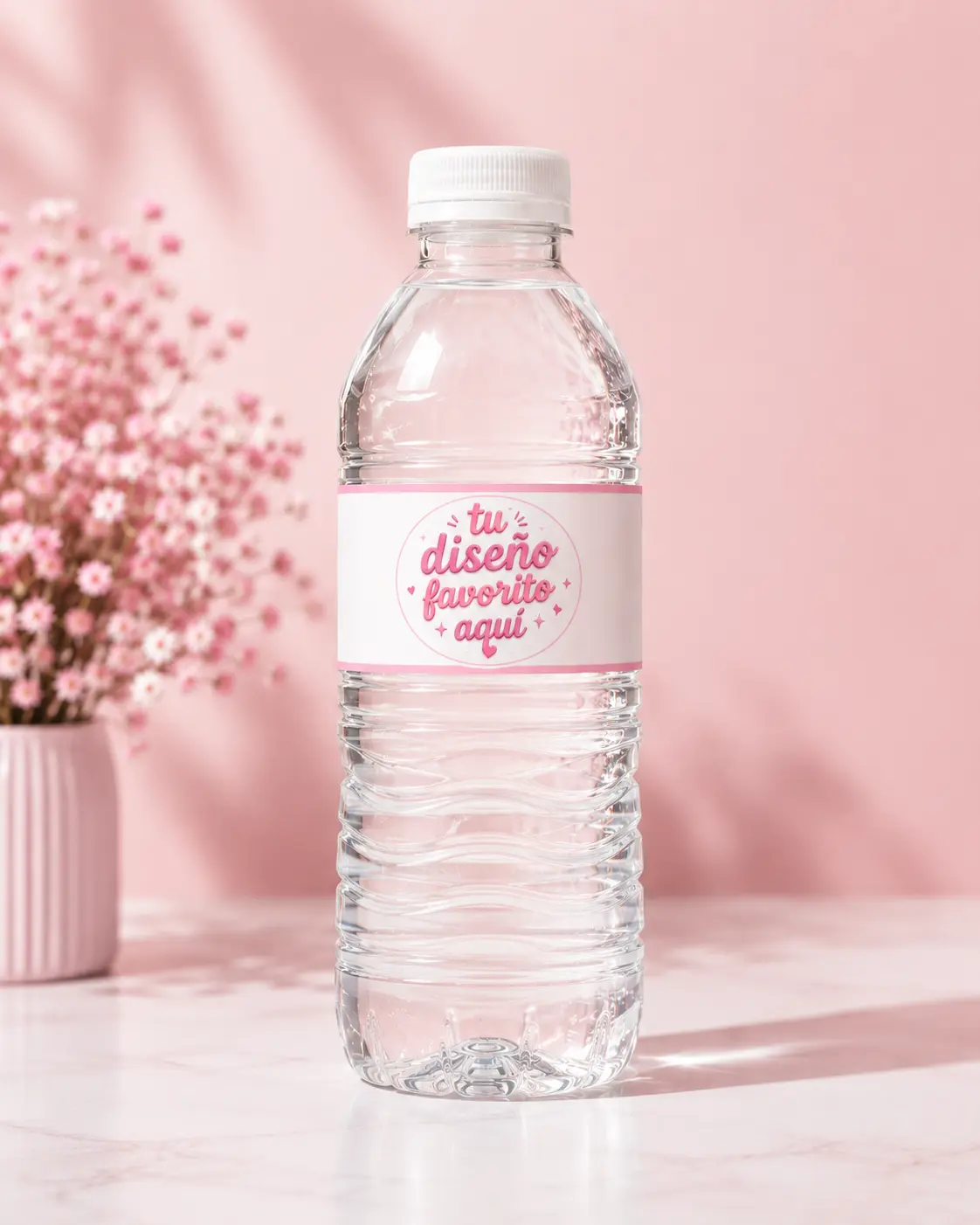 20 Etiquetas para botella de agua personalizada