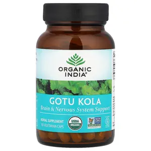 Organic India Gotu Kola, 90 Vegetarian Caps (350 mg per Capsule)