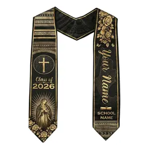 Mexican Stole Personalized with Aztec Patterns, Mexican Graduation Sash 2026, Graduation Stole Mexico