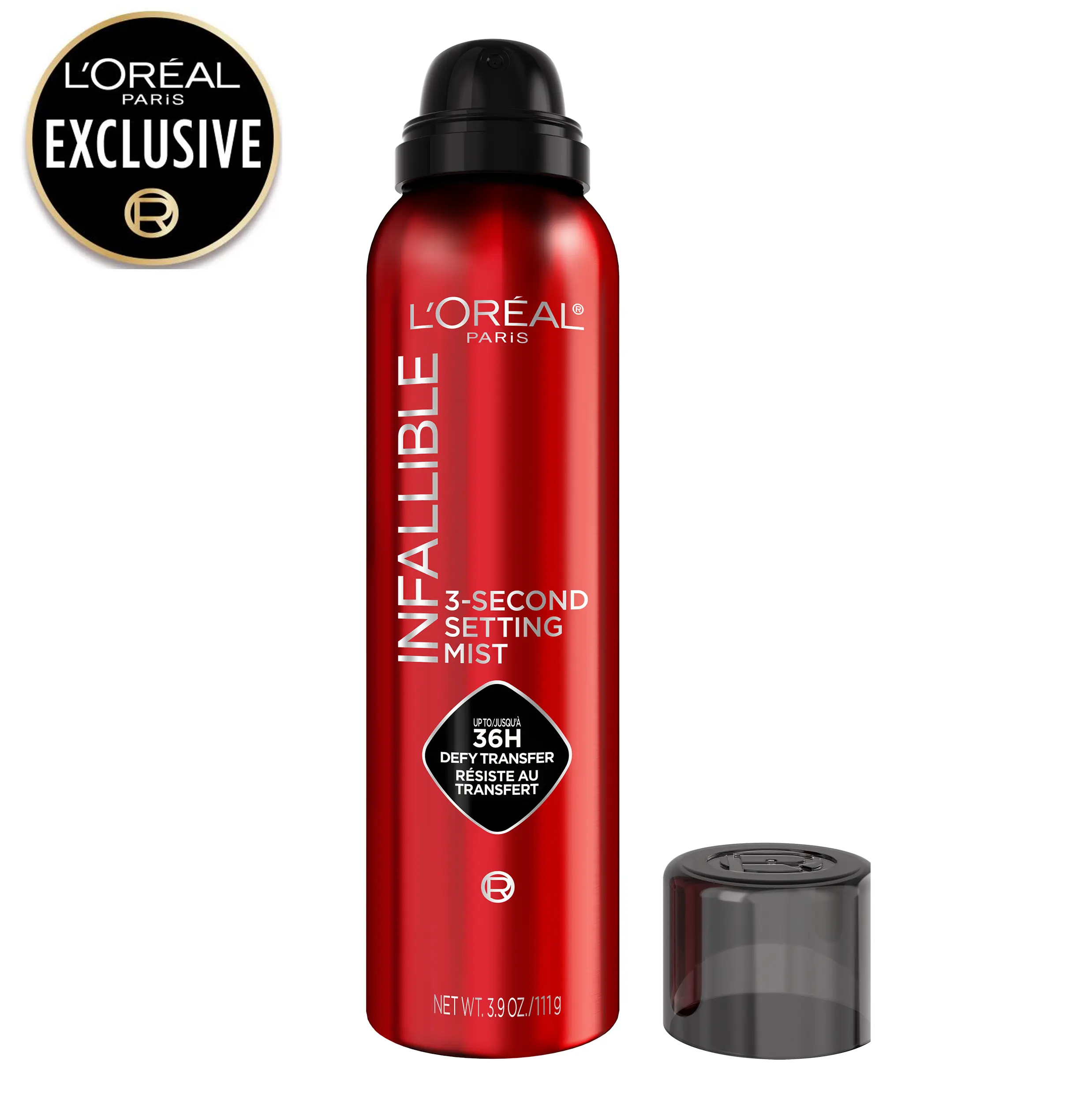 Infallible 3-Second Setting Spray XL 3.52oz - 36HR Transfer & Sweat Resistant Makeup Setting Spray, L'Oréal Paris