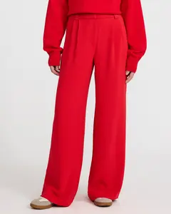 Express Signature Crepe High Waisted Relaxed Trouser