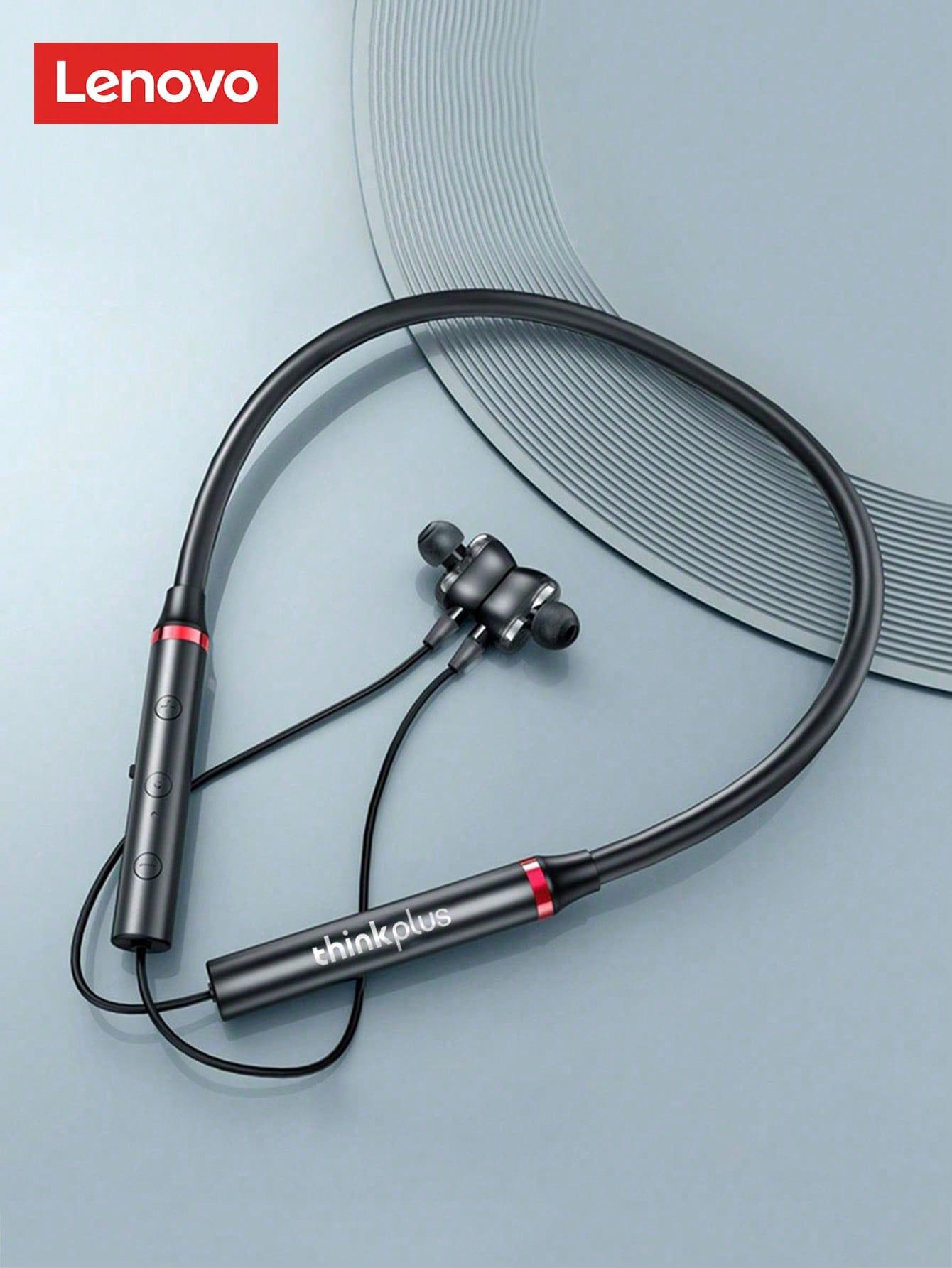 Lenovo HE05 Pro Wireless Bluetooth Neckband In-Ear Headphones with Built-in Microphone, Magnetic Design, Comfortable Fit, Audio Headset for Music, Calls & Sports