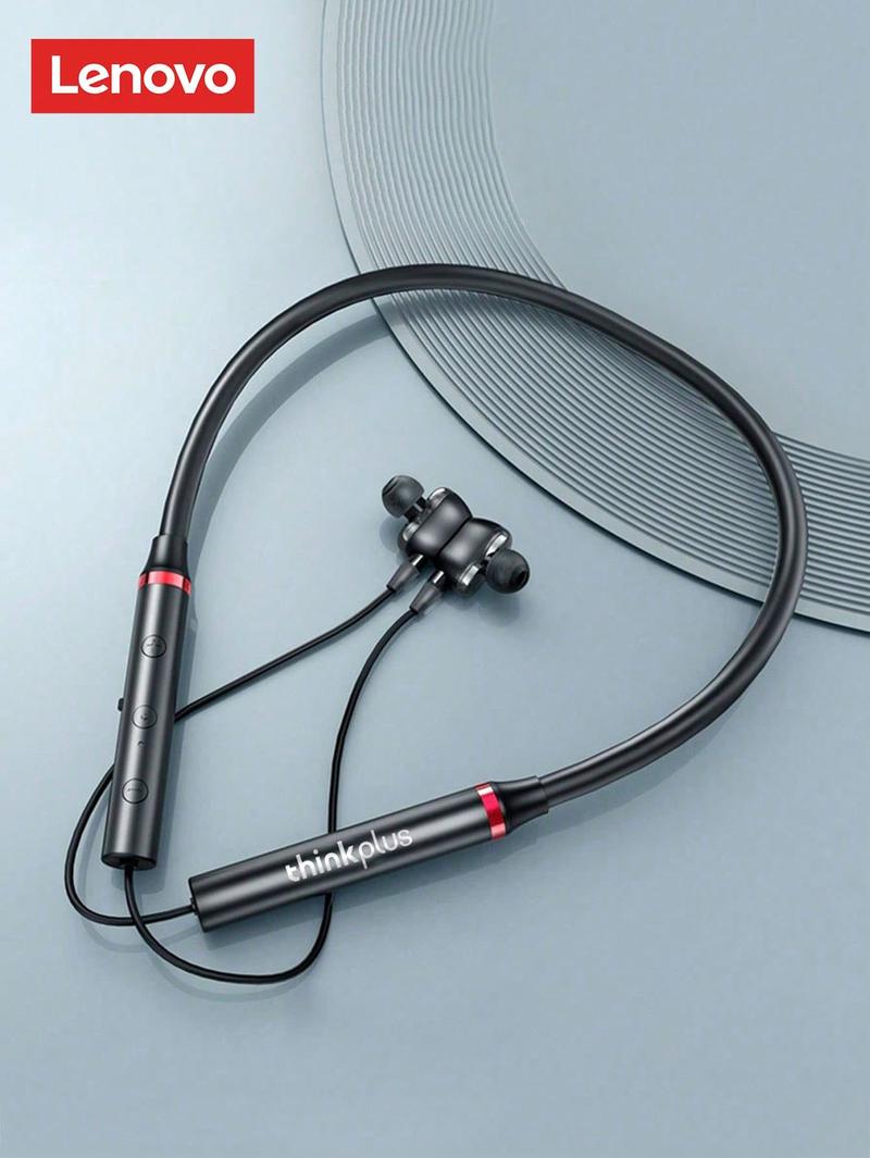 Lenovo HE05 Pro Wireless Bluetooth Neckband In-Ear Headphones with Built-in Microphone, Magnetic Design, Comfortable Fit, Audio Headset for Music, Calls & Sports