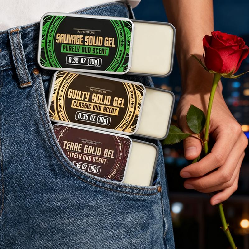 【BUY 1 GET 1 FREE】Solid Perfume Balm Set, Alcohol-Free,Aromatic Woody Fragrance, Arabian Scent, Perfectfor Dates & Daily Freshness, Ideal Gift, Non-Fragile Goods