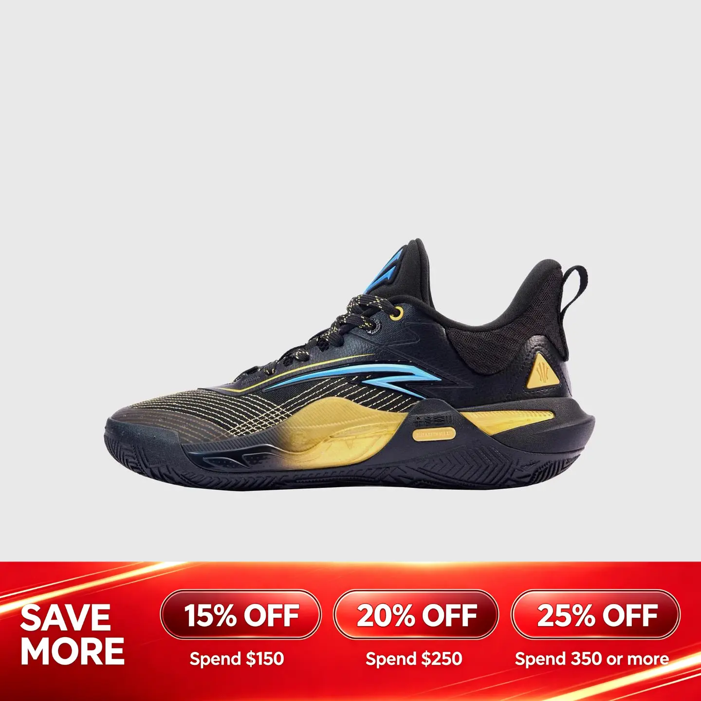 ANTA KAI 1 SPEED "North Star" Small Basketball Shoes Kyrie Irving Professional Anti-slip Black Blue Gold Sports Shoes
